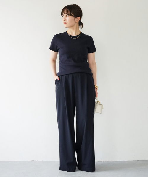 Deuxieme Classe（ドゥーズィエムクラス）の「*Comfort Tシャツ（Tシャツ/カットソー・レディース・ホワイト/ネイビー・FREE）」の12枚目の写真