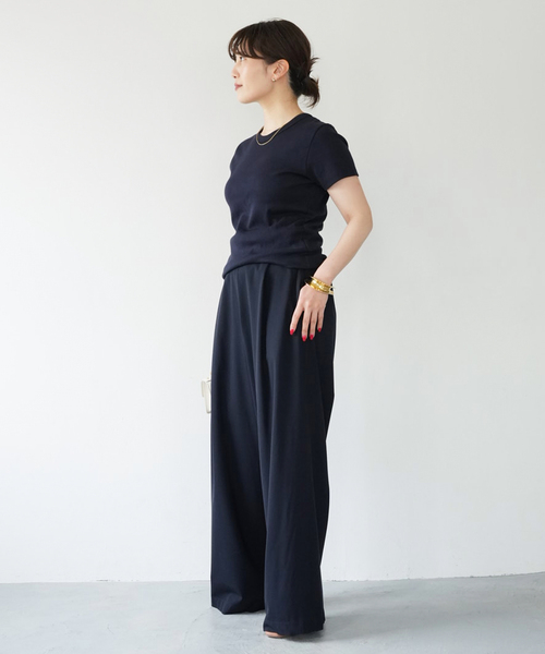 Deuxieme Classe（ドゥーズィエムクラス）の「*Comfort Tシャツ（Tシャツ/カットソー・レディース・ホワイト/ネイビー・FREE）」の14枚目の写真