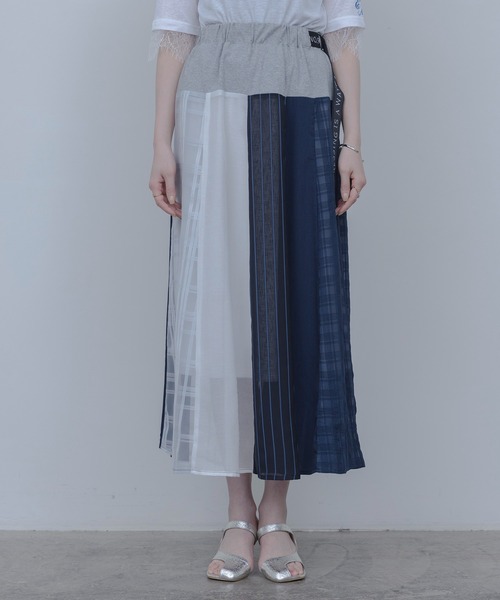 Eimee Law（エイミーロウ）の「マルチTEXフレアスカート（スカート・レディース・オフホワイト/ネイビー・FREE）」の20枚目の写真