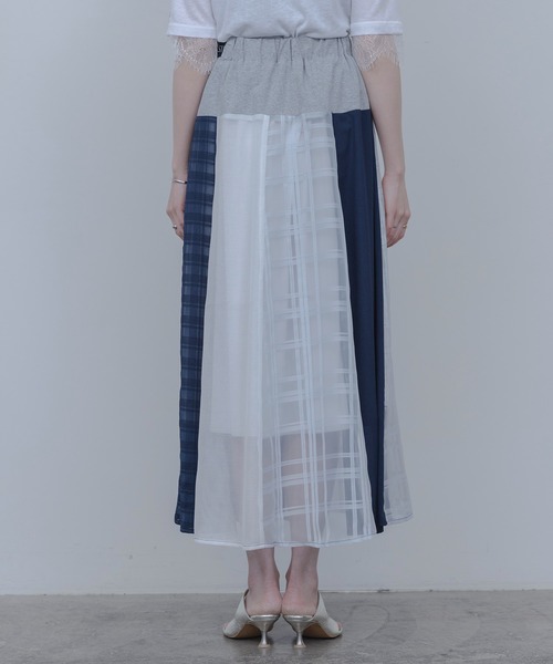 Eimee Law（エイミーロウ）の「マルチTEXフレアスカート（スカート・レディース・オフホワイト/ネイビー・FREE）」の22枚目の写真