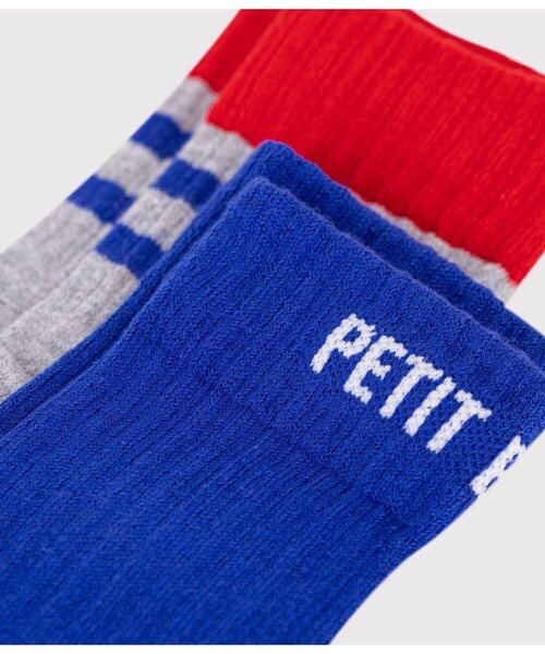 PETIT BATEAU（プチバトー）の「柄入りソックス２枚組（ソックス/靴下・キッズ・その他1・3-4Y/5-6Y/8Y-10Y/12Y-14Y）」の2枚目の写真