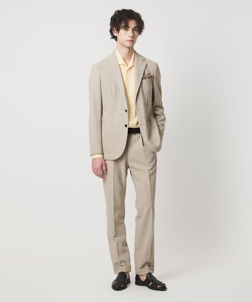 UNITED ARROWS（ユナイテッドアローズ）の「ポプリン シングル 3ボタン テーラード ジャケット R-MODEL（セットアップ・メンズ・ベージュ・50/46/48）」の6枚目の写真