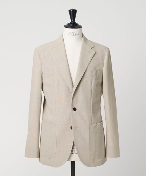 UNITED ARROWS（ユナイテッドアローズ）の「ポプリン シングル 3ボタン テーラード ジャケット R-MODEL（セットアップ・メンズ・ベージュ・50/46/48）」の12枚目の写真