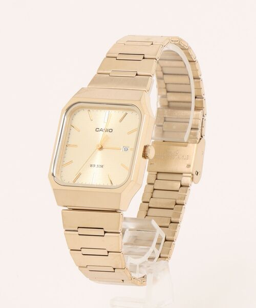 CASIO（カシオ）の「CASIO カシオ/ 腕時計 アナログ クォーツ メタルベルト 5気圧防水 スクエアフェイス /// MTPシリーズ（アナログ腕時計・メンズ・ゴールド・FREE）」の3枚目の写真