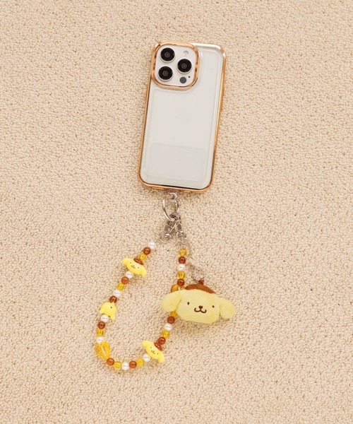 Me%（ミィパーセント）の「【ポムポムプリン】フェイスキーチャーム付きハンドルストラップ　635211（スマホグッズ・レディース・ブラック/ブラウン/イエロー系その他・FREE）」の6枚目の写真