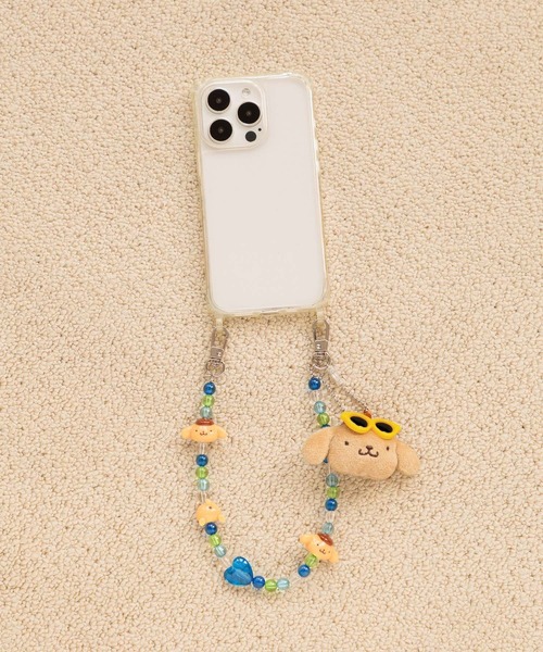 Me%（ミィパーセント）の「【ポムポムプリン】フェイスキーチャーム付きハンドルストラップ　635211（スマホグッズ・レディース・ブラック/ブラウン/イエロー系その他・FREE）」の7枚目の写真