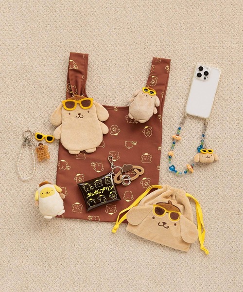 Me%（ミィパーセント）の「【ポムポムプリン】フェイスキーチャーム付きハンドルストラップ　635211（スマホグッズ・レディース・ブラック/ブラウン/イエロー系その他・FREE）」の10枚目の写真