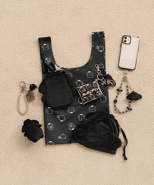 Me%（ミィパーセント）の「【ポムポムプリン】フェイスキーチャーム付きハンドルストラップ　635211（スマホグッズ・レディース・ブラック/ブラウン/イエロー系その他・FREE）」の11枚目の写真