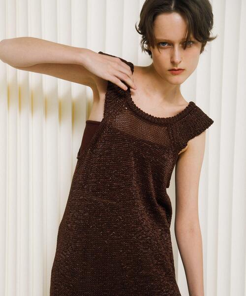 LAATO（ラート）の「knit frill tunic（チュニック・レディース・オフホワイト・FREE）」の3枚目の写真