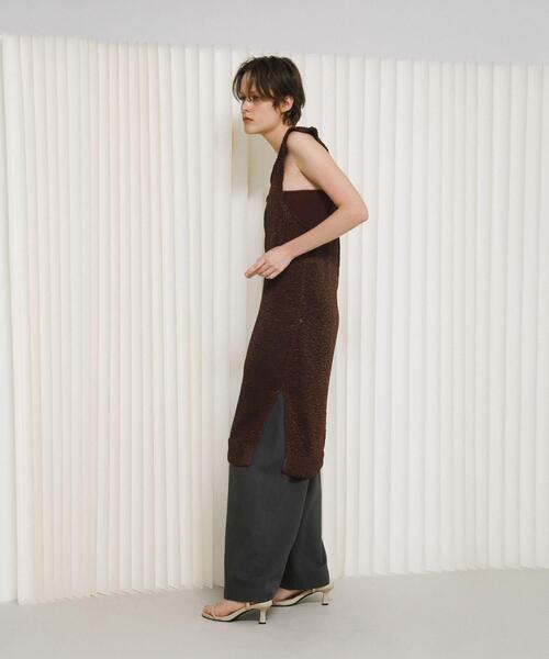 LAATO（ラート）の「knit frill tunic（チュニック・レディース・オフホワイト・FREE）」の5枚目の写真