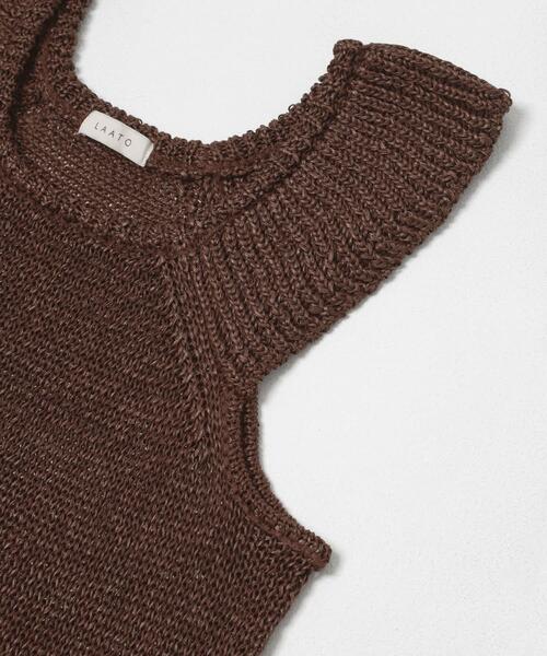 LAATO（ラート）の「knit frill tunic（チュニック・レディース・オフホワイト・FREE）」の12枚目の写真