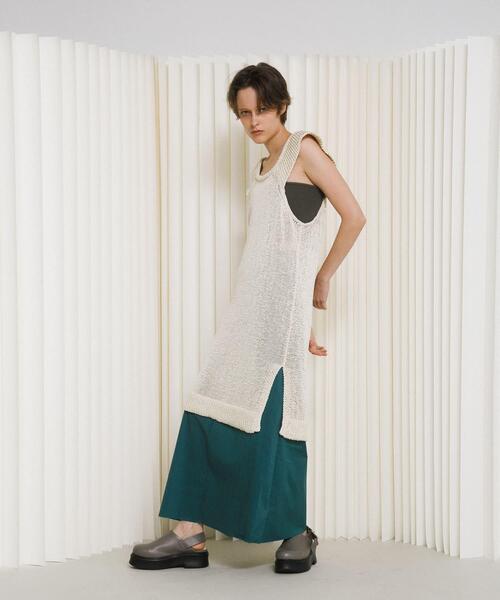 LAATO（ラート）の「knit frill tunic（チュニック・レディース・オフホワイト・FREE）」の15枚目の写真