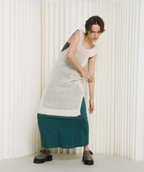 LAATO（ラート）の「knit frill tunic（チュニック・レディース・オフホワイト・FREE）」の17枚目の写真