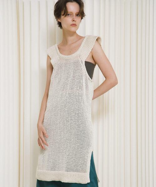 LAATO（ラート）の「knit frill tunic（チュニック・レディース・オフホワイト・FREE）」の19枚目の写真