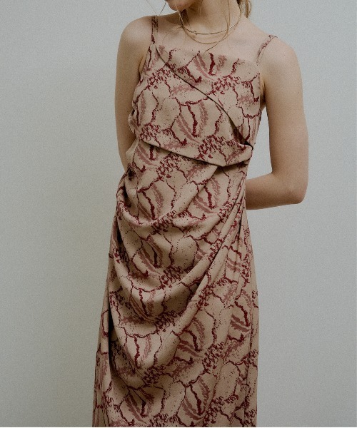 LE'RURE(リルアー)の「Jacquard cami drape dress(ドレス・レディース・ブルー/ブラック/ベージュ系その他・SMALL/MEDIUM/TALL)」の17枚目の写真