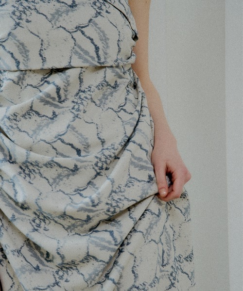 LE'RURE(リルアー)の「Jacquard cami drape dress(ドレス・レディース・ブルー/ブラック/ベージュ系その他・SMALL/MEDIUM/TALL)」の13枚目の写真