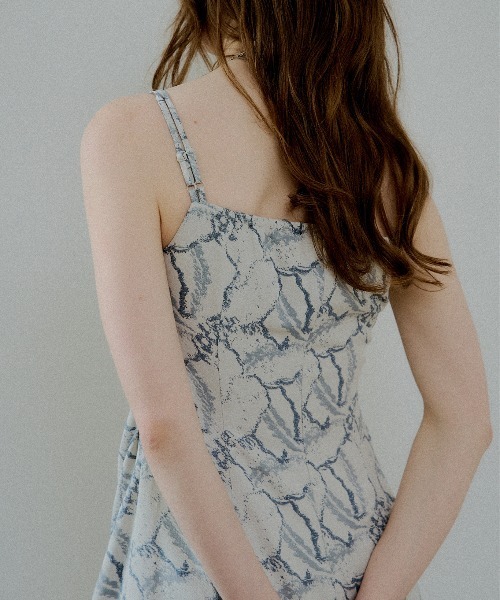 LE'RURE(リルアー)の「Jacquard cami drape dress(ドレス・レディース・ブルー/ブラック/ベージュ系その他・SMALL/MEDIUM/TALL)」の14枚目の写真