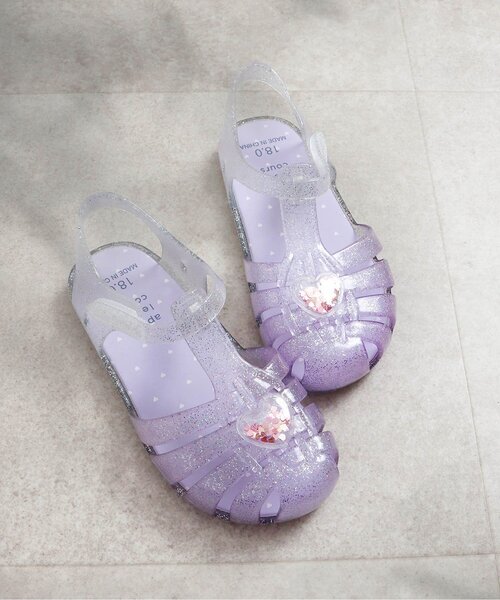 apres les cours（アプレレクール）の「モチーフジェリーサンダル（サンダル・キッズ・サックスブルー/ピンク/ラベンダー・15 /16/17/18/19/14）」の3枚目の写真