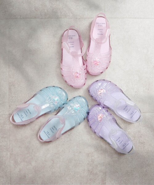 apres les cours（アプレレクール）の「モチーフジェリーサンダル（サンダル・キッズ・サックスブルー/ピンク/ラベンダー・15 /16/17/18/19/14）」の9枚目の写真