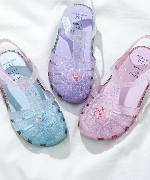 apres les cours（アプレレクール）の「モチーフジェリーサンダル（サンダル・キッズ・サックスブルー/ピンク/ラベンダー・15 /16/17/18/19/14）」の10枚目の写真