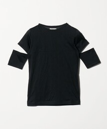 ONIT（オニット）の「＜ONIT＞シアー スリット クルーネック ショートスリーブ Tシャツ（Tシャツ/カットソー）」