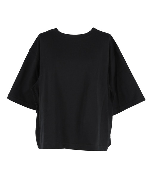 coca(coca)(コカ)の「5分袖バックギャザーTシャツ(Tシャツ/カットソー・レディース・ブラック/ホワイト・L/M/S)」の20枚目の写真
