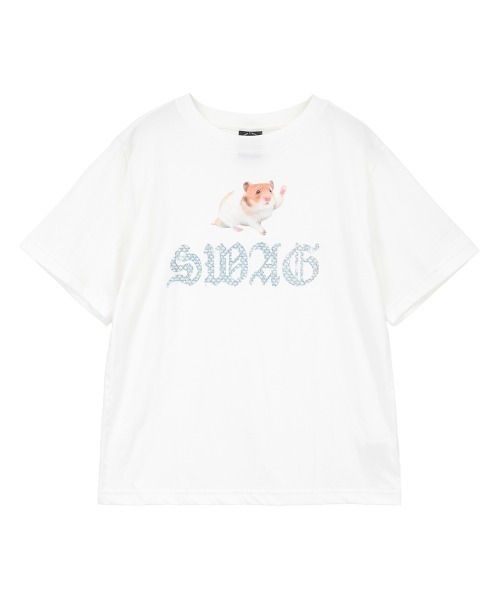 Candy Stripper(キャンディストリッパー)の「HAMSTER SWAG Tシャツ(Tシャツ/カットソー・レディース・ライトブルー/ブラック/オフホワイト・M/L/XL)」の2枚目の写真