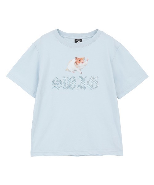 Candy Stripper(キャンディストリッパー)の「HAMSTER SWAG Tシャツ(Tシャツ/カットソー・レディース・ライトブルー/ブラック/オフホワイト・M/L/XL)」の1枚目の写真