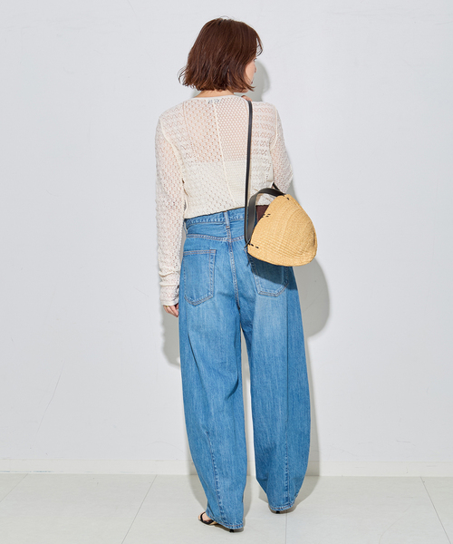 journal standard L'essage（ジャーナルスタンダードレサージュ）の「LACYジャガードニットプルオーバー（ニット/セーター・レディース・アイボリー/チャコールグレー・FREE）」の10枚目の写真