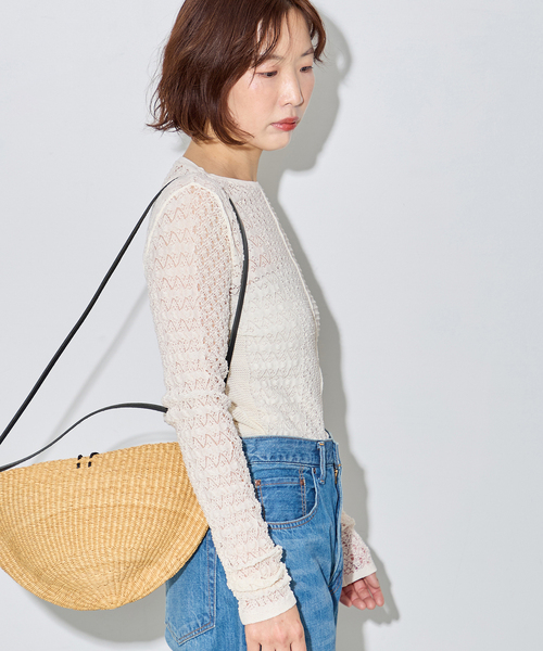 journal standard L'essage（ジャーナルスタンダードレサージュ）の「LACYジャガードニットプルオーバー（ニット/セーター・レディース・アイボリー/チャコールグレー・FREE）」の12枚目の写真