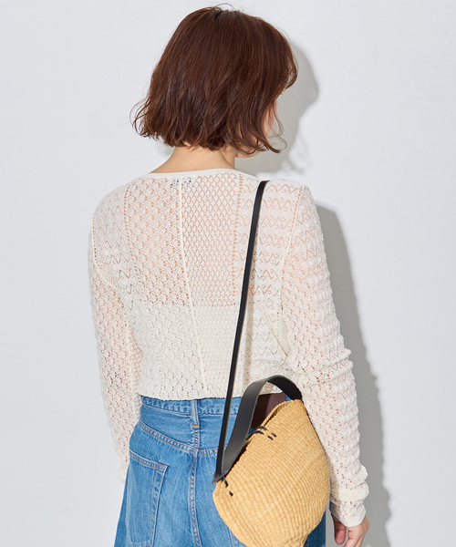 journal standard L'essage（ジャーナルスタンダードレサージュ）の「LACYジャガードニットプルオーバー（ニット/セーター・レディース・アイボリー/チャコールグレー・FREE）」の13枚目の写真