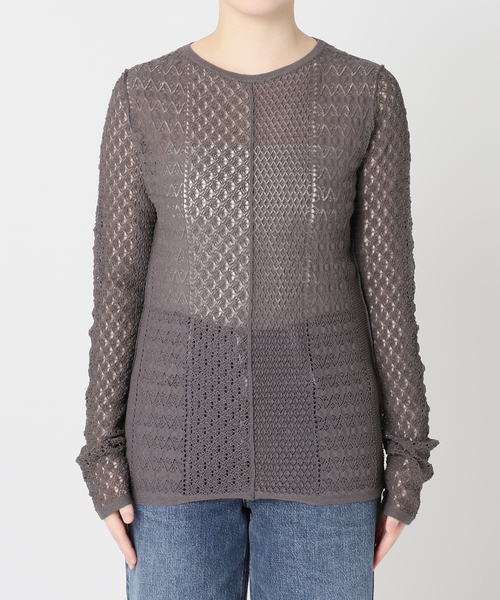 journal standard L'essage（ジャーナルスタンダードレサージュ）の「LACYジャガードニットプルオーバー（ニット/セーター・レディース・アイボリー/チャコールグレー・FREE）」の14枚目の写真
