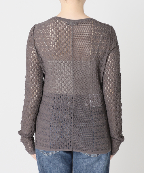 journal standard L'essage（ジャーナルスタンダードレサージュ）の「LACYジャガードニットプルオーバー（ニット/セーター・レディース・アイボリー/チャコールグレー・FREE）」の16枚目の写真