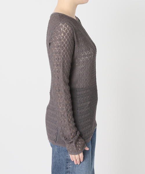 journal standard L'essage（ジャーナルスタンダードレサージュ）の「LACYジャガードニットプルオーバー（ニット/セーター・レディース・アイボリー/チャコールグレー・FREE）」の17枚目の写真