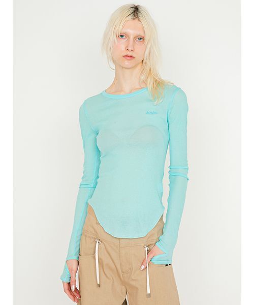 SORIN(ソリン )の「Bandage Sleeves Top/バンデージスリーブトップ(Tシャツ/カットソー・レディース・スカイブルー/ブラック/ホワイト・38)」の20枚目の写真