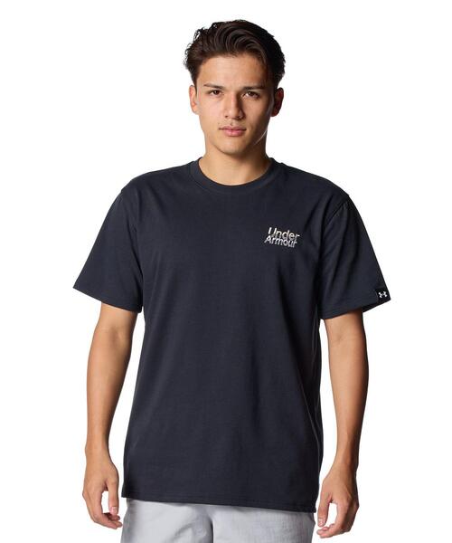 UNDER ARMOUR（アンダーアーマー）の「UAヘビーウエイト グラフィック ショートスリーブ Tシャツ（ライフスタイル/メンズ）（Tシャツ/カットソー・メンズ・ブラック・2XL/L/S/M/XL）」の6枚目の写真