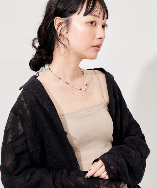 FREAK'S STORE(フリークスストア)の「フラットカップ付きキャミソール/ブラトップ(キャミソール・レディース・ベージュ/ブラック/ナチュラル・MEDIUM/SMALL/LARGE)」の18枚目の写真