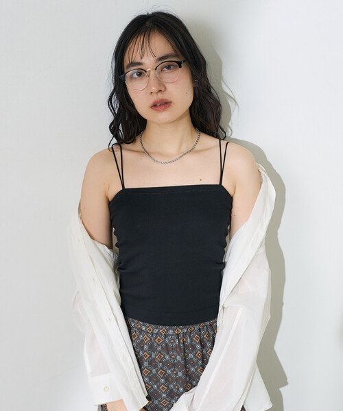 FREAK'S STORE(フリークスストア)の「フラットカップ付きキャミソール/ブラトップ(キャミソール・レディース・ベージュ/ブラック/ナチュラル・MEDIUM/SMALL/LARGE)」の20枚目の写真