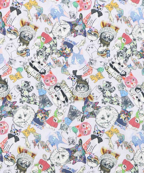 ScoLar（スカラー）の「161666：総柄ベロア×ストライプ柄チュールキャミワンピ（ワンピース・レディース・オフホワイト/パープル/ブラック・M）」の10枚目の写真