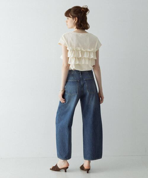 URBAN RESEARCH Sonny Label(アーバンリサーチサニーレーベル)の「『WEB限定』フリルドッキングプルオーバー(Tシャツ/カットソー・レディース・アイボリー/ブラック/ブラウン・FREE)」の10枚目の写真