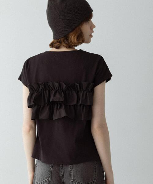 URBAN RESEARCH Sonny Label(アーバンリサーチサニーレーベル)の「『WEB限定』フリルドッキングプルオーバー(Tシャツ/カットソー・レディース・アイボリー/ブラック/ブラウン・FREE)」の17枚目の写真