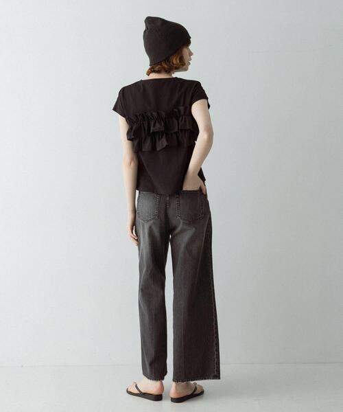 URBAN RESEARCH Sonny Label(アーバンリサーチサニーレーベル)の「『WEB限定』フリルドッキングプルオーバー(Tシャツ/カットソー・レディース・アイボリー/ブラック/ブラウン・FREE)」の19枚目の写真