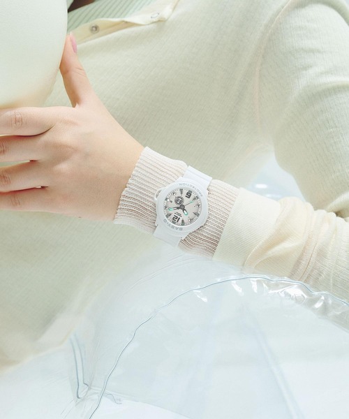BABY-G（ベイビージー）の「BABY-G＋PLUS / BGA-15K-7AJR（アナログ腕時計・レディース・ホワイト×グリーン・FREE）」の5枚目の写真