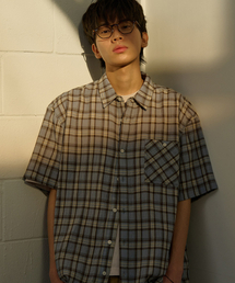 DESIRED（デシレッド）の「チェック半袖シャツ-FBSK5501D0D（Tシャツ/カットソー）」