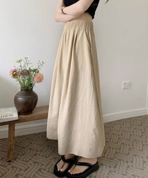 ボリュームギャザーフレアスカート