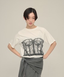 eL | 【eL】Bustier Print TEE/668742(Tシャツ/カットソー)