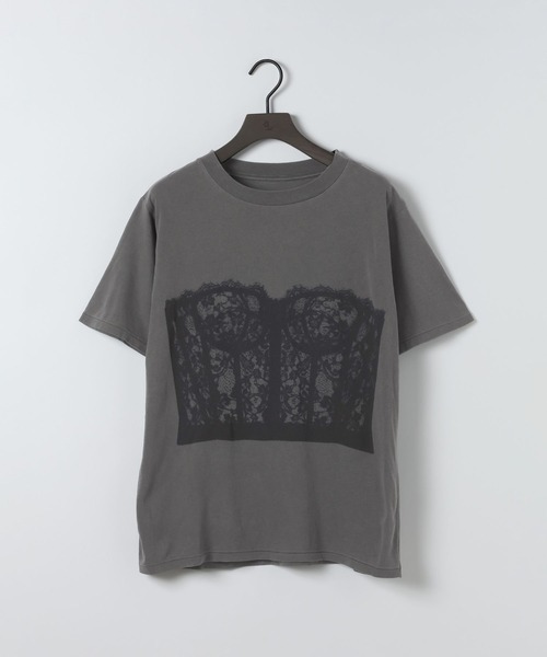 eL（エル）の「【eL】Bustier Print TEE/668742（Tシャツ/カットソー・レディース・ブラック系その他/ホワイト系その他・FREE）」の22枚目の写真