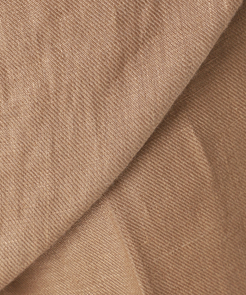 Deuxieme Classe（ドゥーズィエムクラス）の「*OGLINEN Wタックパンツ（スラックス・レディース・キャメル/ホワイト・34/38/36）」の5枚目の写真