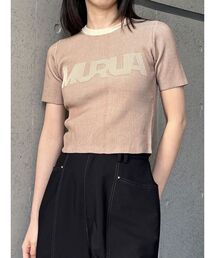 MURUA | リンガーロゴハーフニット(ニット/セーター)