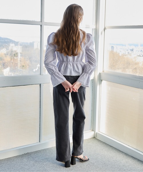 etre loin(エトルワン)の「フロントリボンブラウス / Front ribbon blouse(シャツ/ブラウス・レディース・ホワイト/グレー/ブラウン・M)」の16枚目の写真